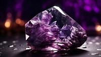 A purple crystal.